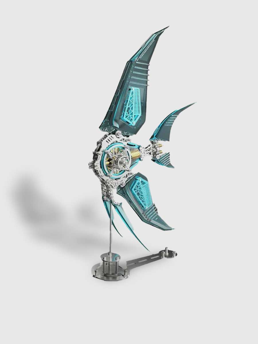 3D Metal Puzzle - Poisson Mécanique Ange - GoCrazyPuzzle