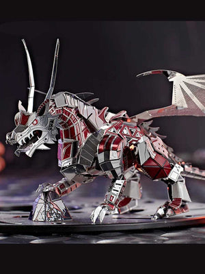 3d Métal Dragon Puzzle - GoCrazyPuzzle