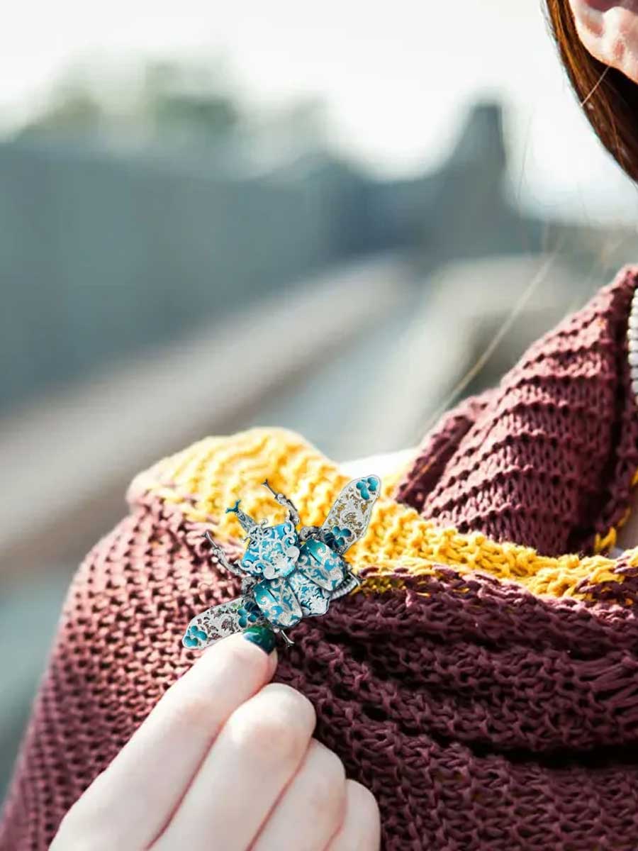 3d métal Animal Puzzle - Scarabée rhinocéros - GoCrazyPuzzle