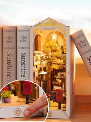 Book Nook Japonais – DIY Miniature Lumineuse en Bois - GoCrazyPuzzle