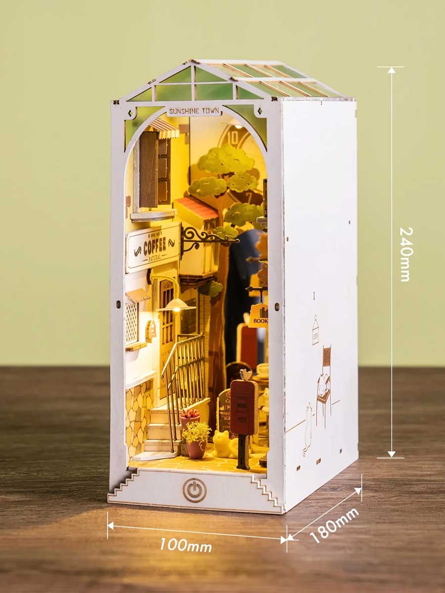 Book Nook Japonais – DIY Miniature Lumineuse en Bois - GoCrazyPuzzle