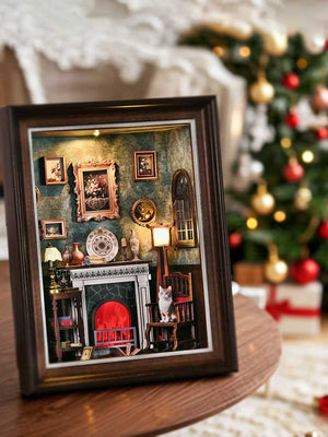 Book Nook lumineux – Diorama bibliothèque USB (mural, facile) - GoCrazyPuzzle