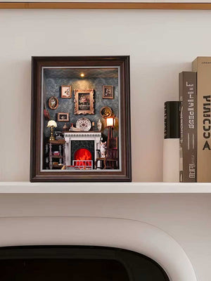 Book Nook lumineux – Diorama bibliothèque USB (mural, facile) - GoCrazyPuzzle