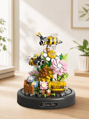 Bouquet Éternel Papillon & Fleurs sous Dôme — Création Décorative - GoCrazyPuzzle
