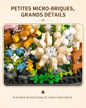 Bouquet Éternel Papillon & Fleurs sous Dôme — Création Décorative - GoCrazyPuzzle