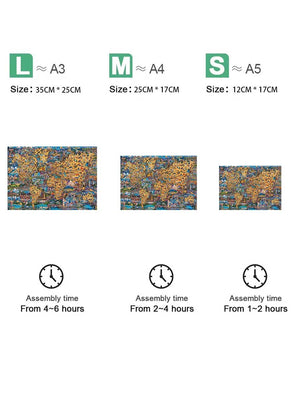 Carte du Monde Puzzle Bois pour Adultes et Enfants - GoCrazyPuzzle