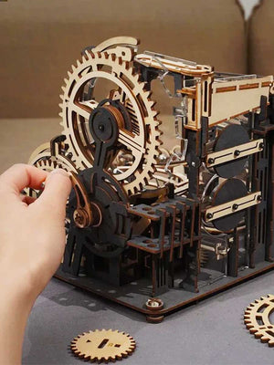 Circuit à Bille en Bois 3D - Robotime Rokr Night City DIY - GoCrazyPuzzle