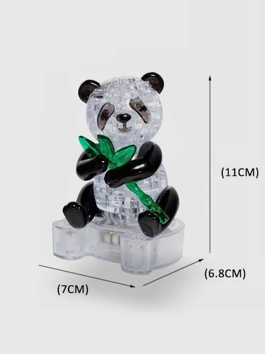 Crystal Puzzle 3D Panda - GoCrazyPuzzle