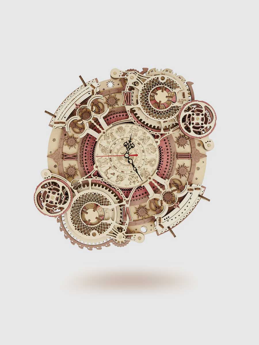 Horloge Bois Robotime ROKR | Puzzle 3D - GoCrazyPuzzle