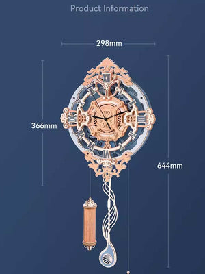Horloge Murale Bois ROBOTIME ROKR | Puzzle 3D - GoCrazyPuzzle