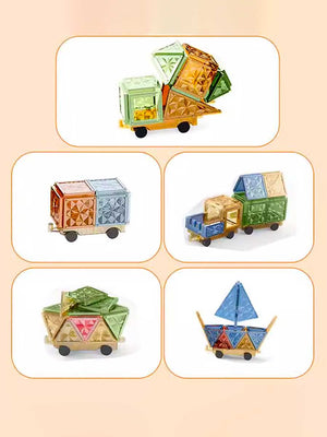 Jeu Construction Magnétique Dinosaures 3D – Blocs Éducatifs Montessori pour Enfant 3 Ans - GoCrazyPuzzle