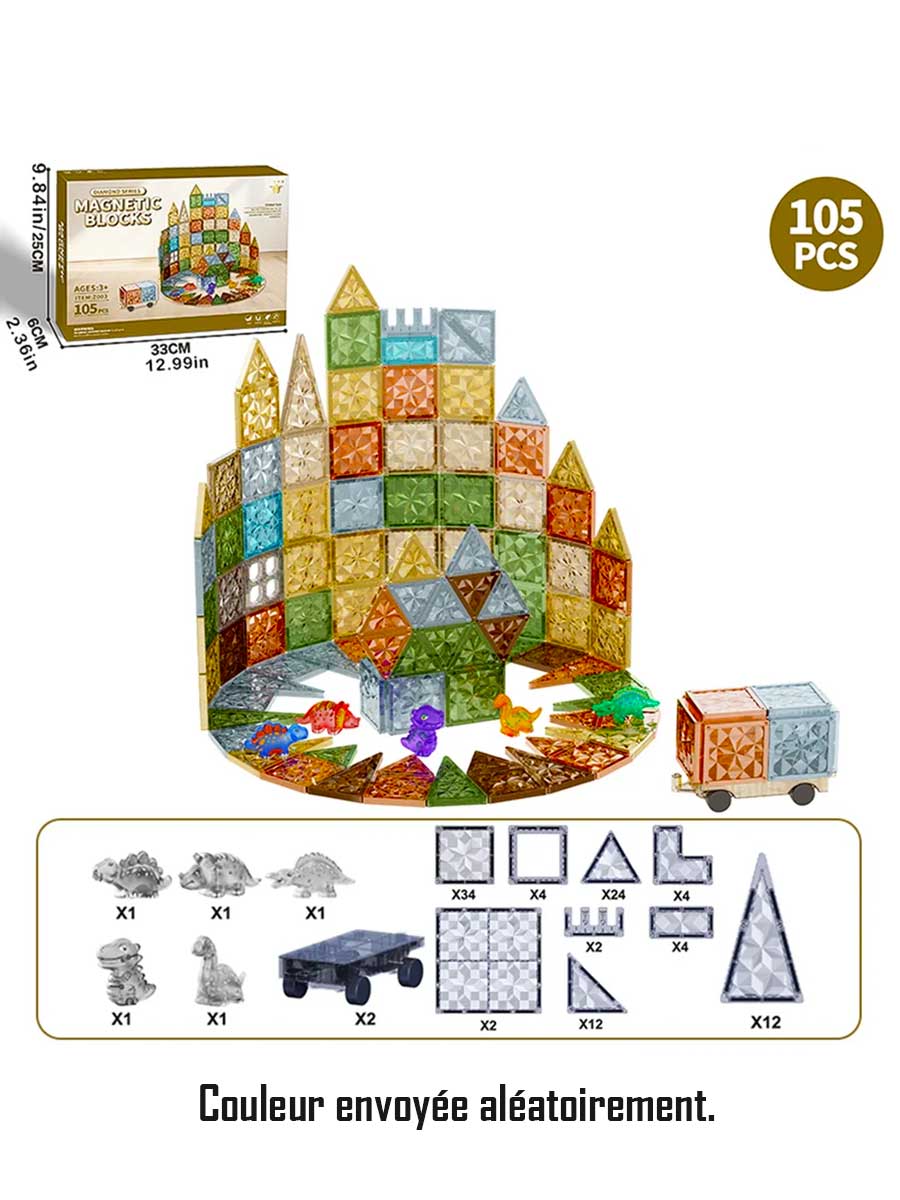 Jeux de construction magnétique 3D - GoCrazyPuzzle