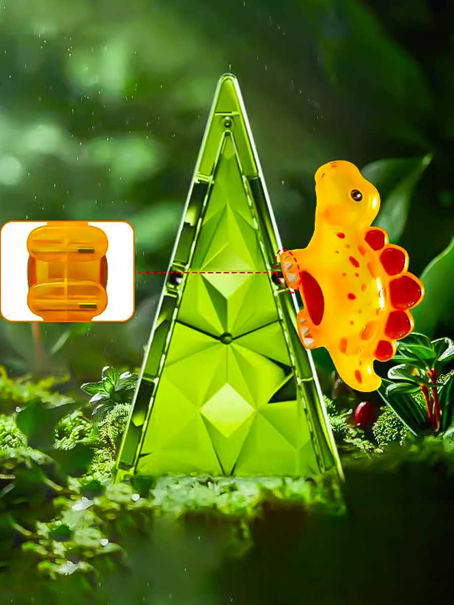 Jeu Construction Magnétique Dinosaures 3D – Blocs Éducatifs Montessori pour Enfant 3 Ans - GoCrazyPuzzle