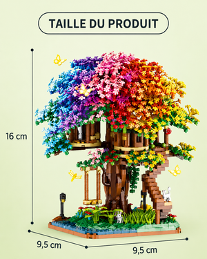 Dimensions cabane forestière assemblée – kit jeu de construction créatif