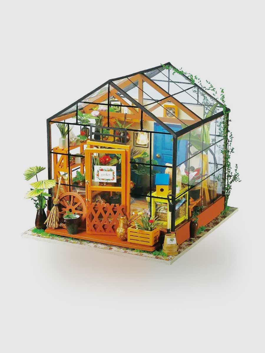 ROBOTIME – Maison Miniature Pour Chiots à Construire, Kit En Bois Avec LED, Décoration Pour Adultes Et Enfants