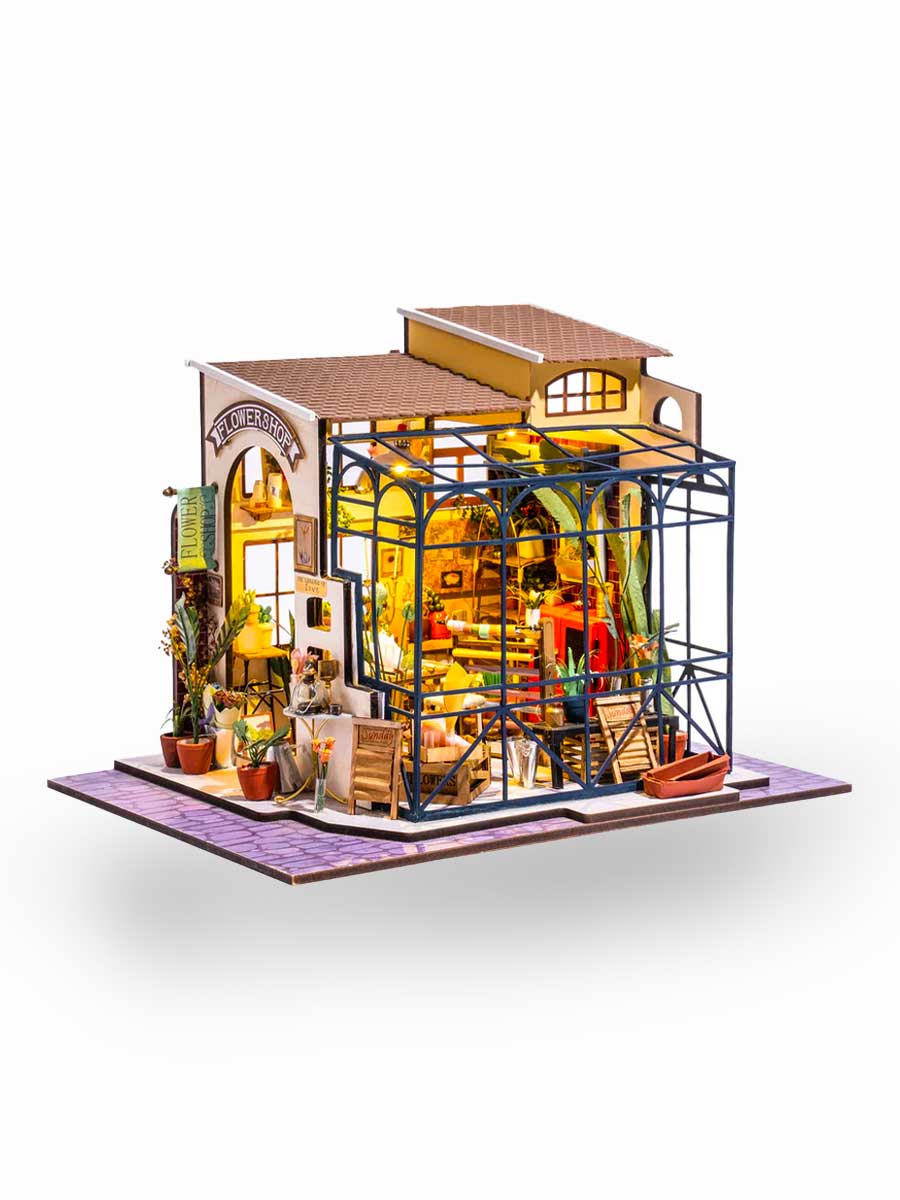 Maison Miniature Magasin de Fleurs | Robotime Rolife - GoCrazyPuzzle