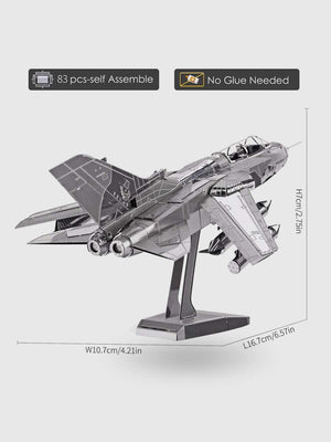 Maquette Avion de Chasse Métal « Tornado » – Puzzle 3D à Construire - GoCrazyPuzzle