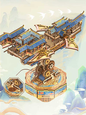 Maquette Bois 3D « Voyageur du Vent » - GoCrazyPuzzle