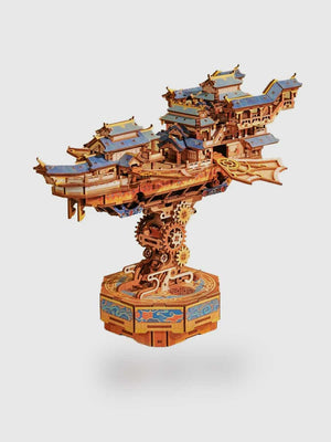 Maquette Bois 3D « Voyageur du Vent » - GoCrazyPuzzle
