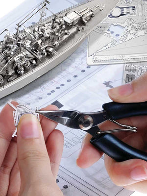 Maquette Metal 3D Cuirassé USS Missouri BB - 63 - GoCrazyPuzzle