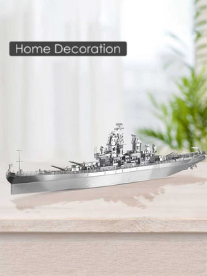 Maquette Metal 3D Cuirassé USS Missouri BB - 63 - GoCrazyPuzzle