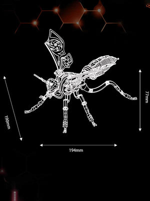 Maquette en métal 3D « Bourdon Mécanique » – Puzzle mécanique à assembler - GoCrazyPuzzle