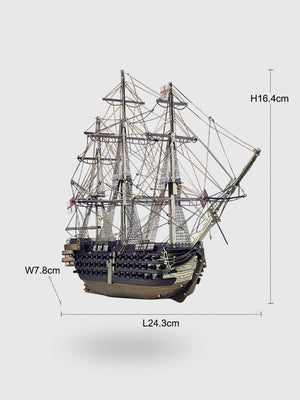 Maquette Metal HMS Victory - Puzzle 3D Piececool - GoCrazyPuzzle