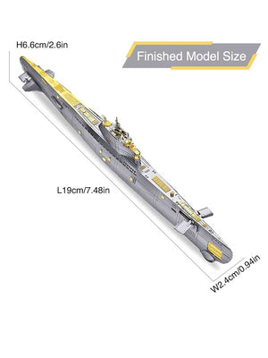 Maquette Métal Sous - Marin| Piececool - GoCrazyPuzzle