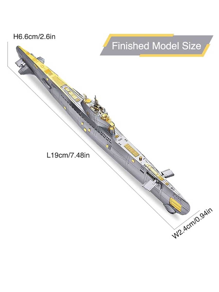 Maquette Métal Sous - Marin| Piececool - GoCrazyPuzzle
