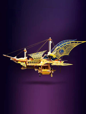 Maquette en Bois - Vaisseau Fantastique 3D - GoCrazyPuzzle