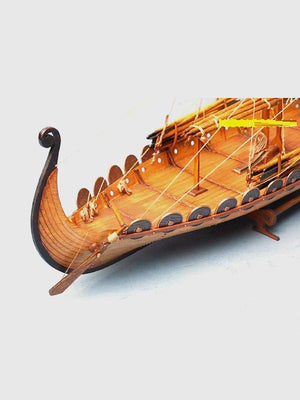 Maquette en Bois Bateau Viking – Kit de Construction Échelle 1/50 - GoCrazyPuzzle