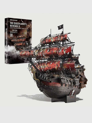 Maquette en Metal Bateau Pirate 3D - GoCrazyPuzzle