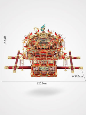 Métal Puzzle 3d - Chaise à Porteurs - GoCrazyPuzzle