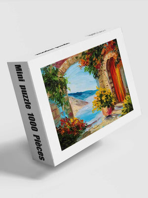 Mini Puzzle 1000 Pièces Petit Village - GoCrazyPuzzle