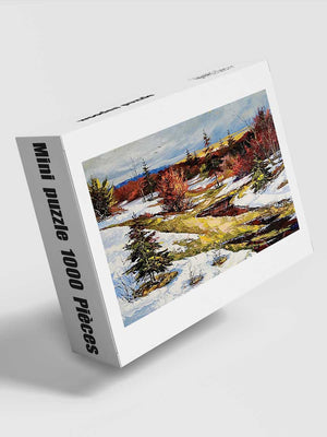 Mini Puzzle 1000 Pièces Van Gogh Mangroves Neige - GoCrazyPuzzle