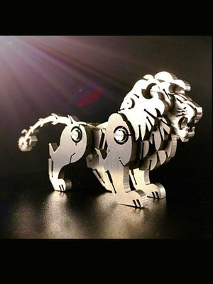 Mini Puzzle 3D Lion Majestueux - GoCrazyPuzzle