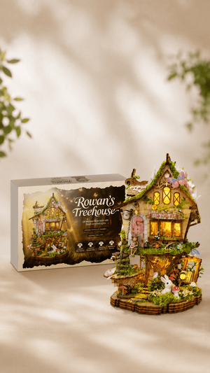 Miniature DIY « Maison des Lutins » – Décor féerique lumineux à assembler - GoCrazyPuzzle