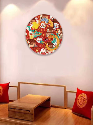 Puzzle 100 pièces enfant - Danse du Dragon - GoCrazyPuzzle