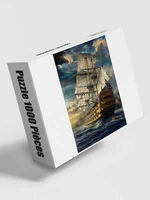 Puzzle 1000 Pièces Adulte - Voilier en Haute Mer - GoCrazyPuzzle