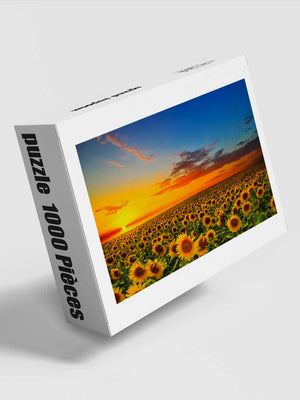 Puzzle 1000 Pièces Soleil et Tournesols - GoCrazyPuzzle