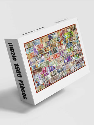 Puzzle 1500 Pièces Billets du Monde - GoCrazyPuzzle