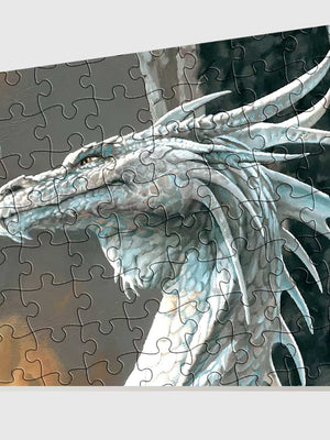 Puzzle 2000 Pièces Dragon Blanc - GoCrazyPuzzle