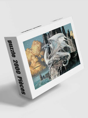 Puzzle 2000 Pièces Dragon Blanc - GoCrazyPuzzle