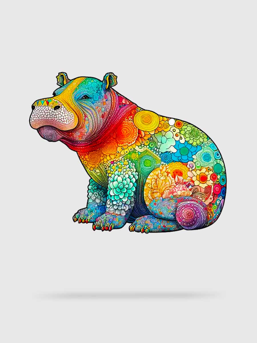 Puzzle 300 Pièces Hippo Adorable - GoCrazyPuzzle