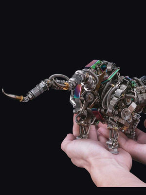 Puzzle 3D Adulte Métal - Taureau Mécanique - GoCrazyPuzzle