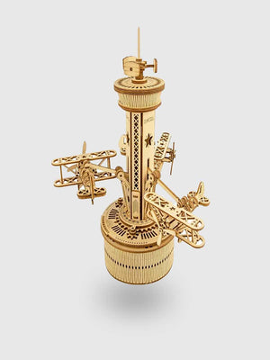 Puzzle 3D Bois Boîte à Musique Nuit Étoilée | Robotime Rokr - GoCrazyPuzzle