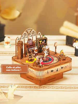Puzzle 3D Boîte à Musique - Ballet des Chats - GoCrazyPuzzle