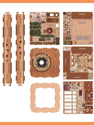 Puzzle 3D Boîte à Musique - Ballet des Chats - GoCrazyPuzzle