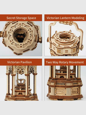 Puzzle 3D Boîte à Musique Nuit Étoilée | Robotime Rokr - GoCrazyPuzzle