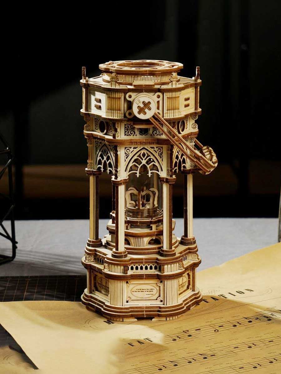 Puzzle 3D Boîte à Musique Nuit Étoilée | Robotime Rokr - GoCrazyPuzzle